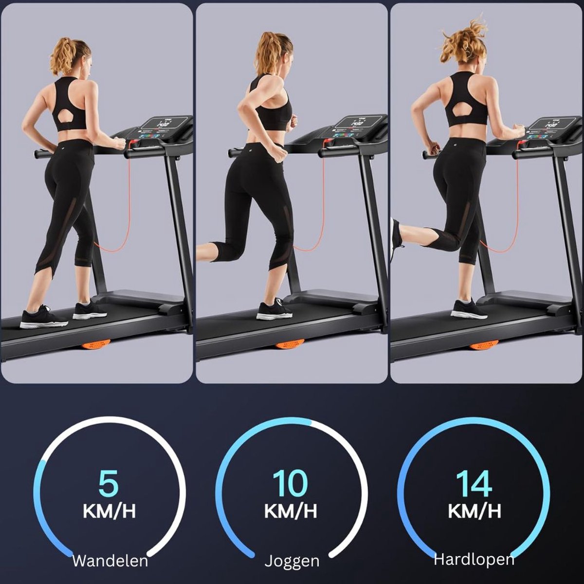 Afbeelding 3 van Loopband Inklapbaar - Wandelband Fitness - Treadmill (EAN: ...2539)