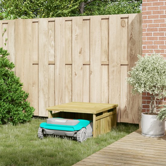 vidaXL - Grasmaaier - Garage - Bruin - 73.5 - x - 81.5 - x - 38.5 - cm van Merkloos	 — afbeelding 5