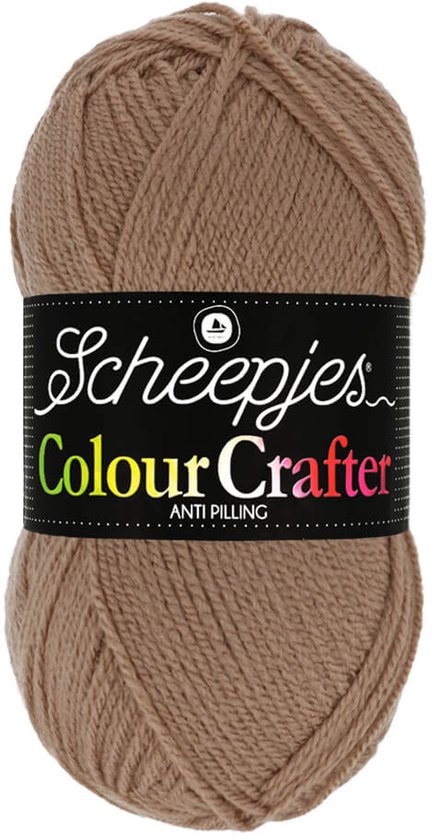 Pelote de fil Scheepjes Colour Crafter couleur marron.