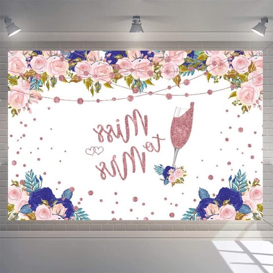 Foto: Bruidsdouche decoratie banner party decoratie banner miss to mrs backdrop