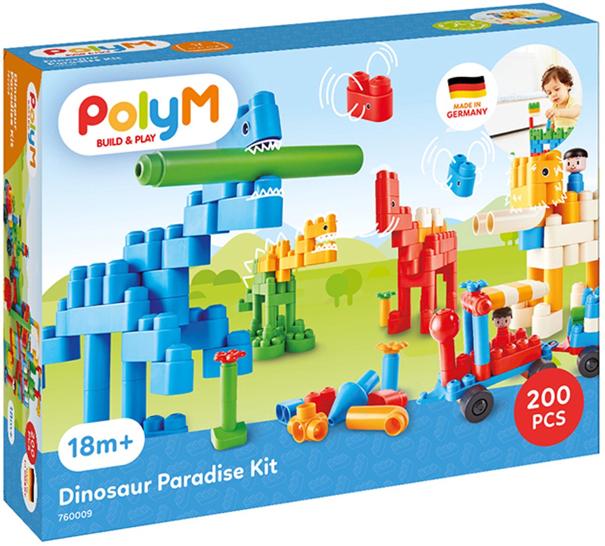 Dinosaurus set - PolyM - vanaf 18 maanden