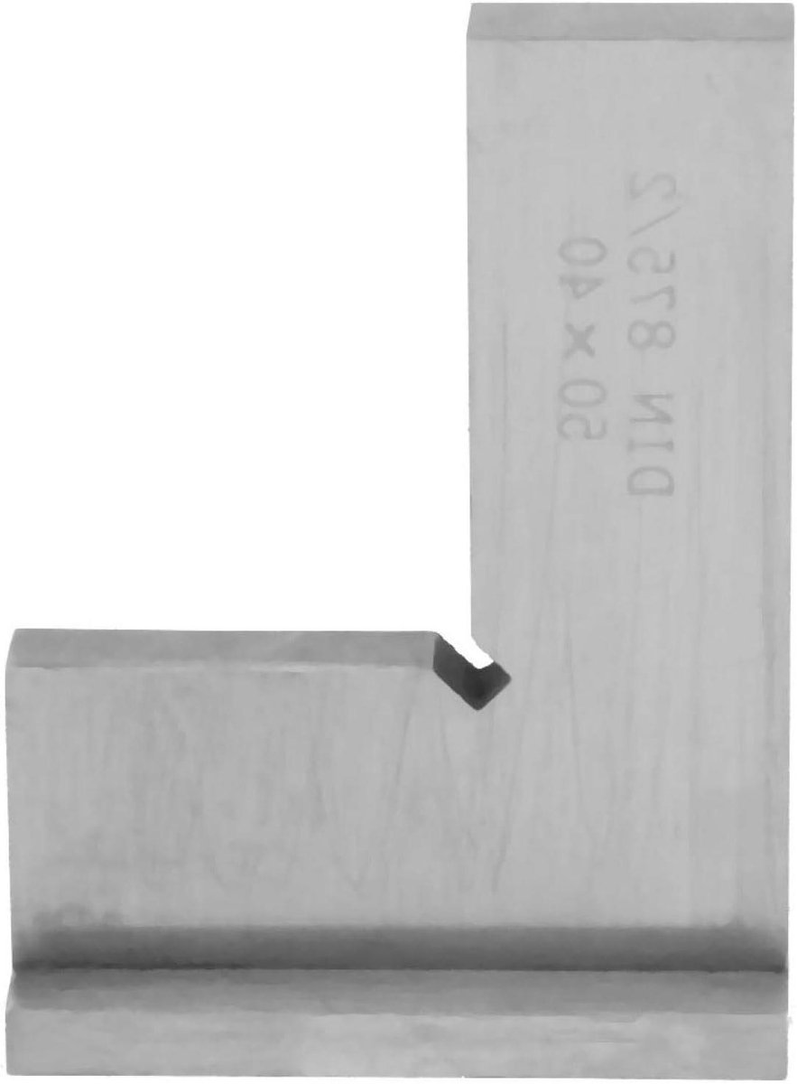 Stalen Vierkant Hoge Nauwkeurigheid Koolstofstaal 90 Graden Rechte Hoek Heerser Met Stoelen Engineer Tool (50x40)