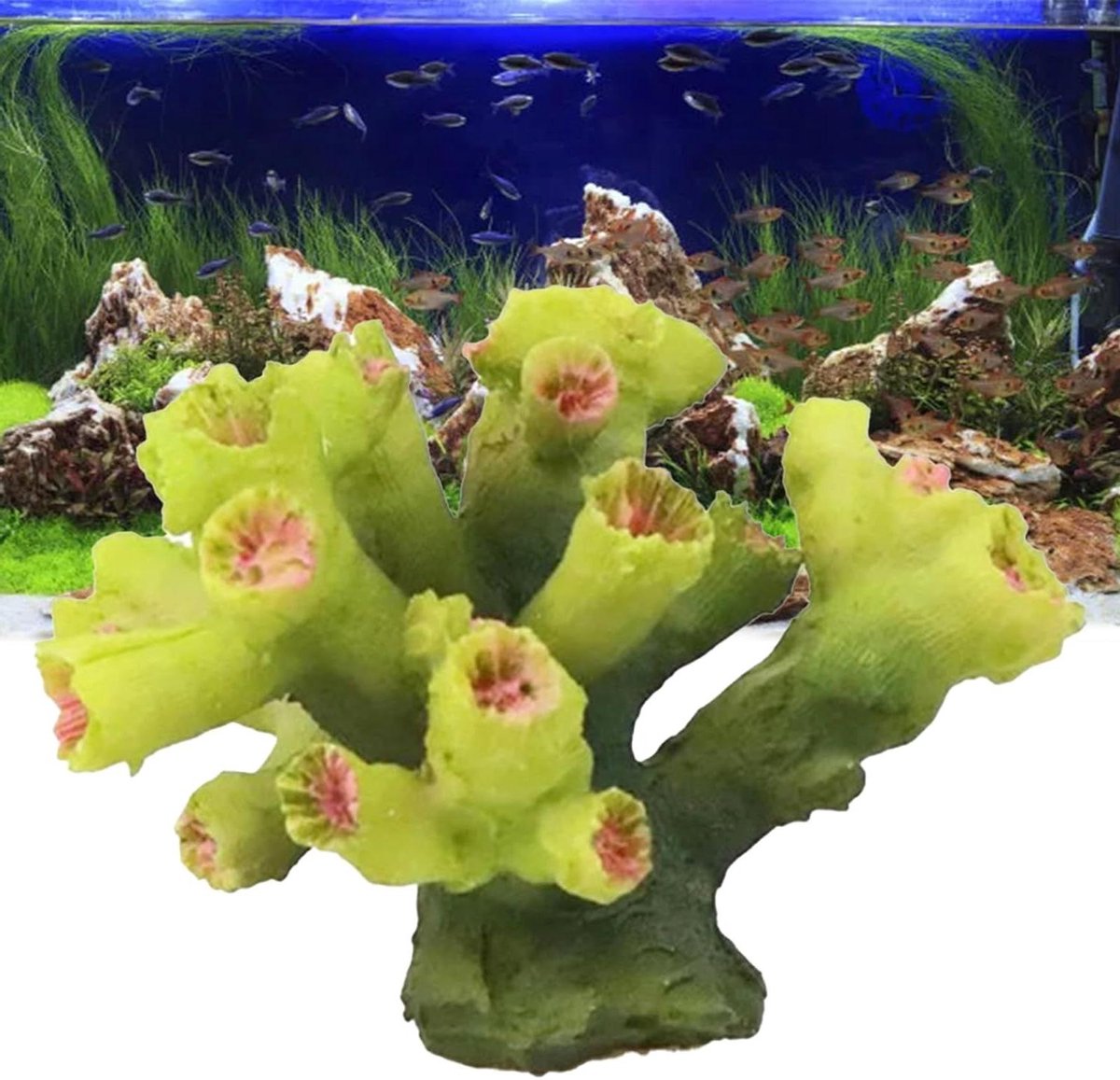 Stukken Kunstmatige Aquarium Planten Gemaakt van Hars Koraal voor Fish Tank Landschap Decoratie