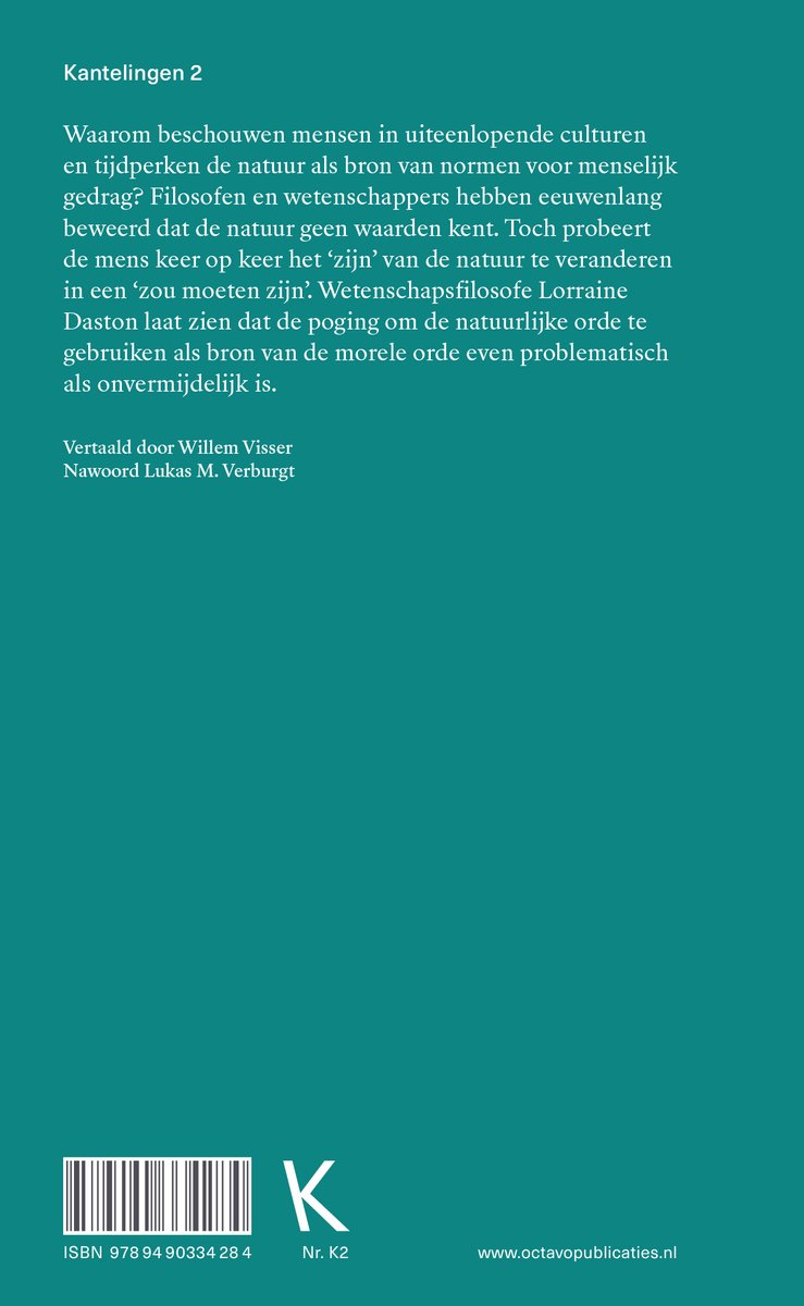 Kantelingen 2 - Tegen de natuur in - back cover