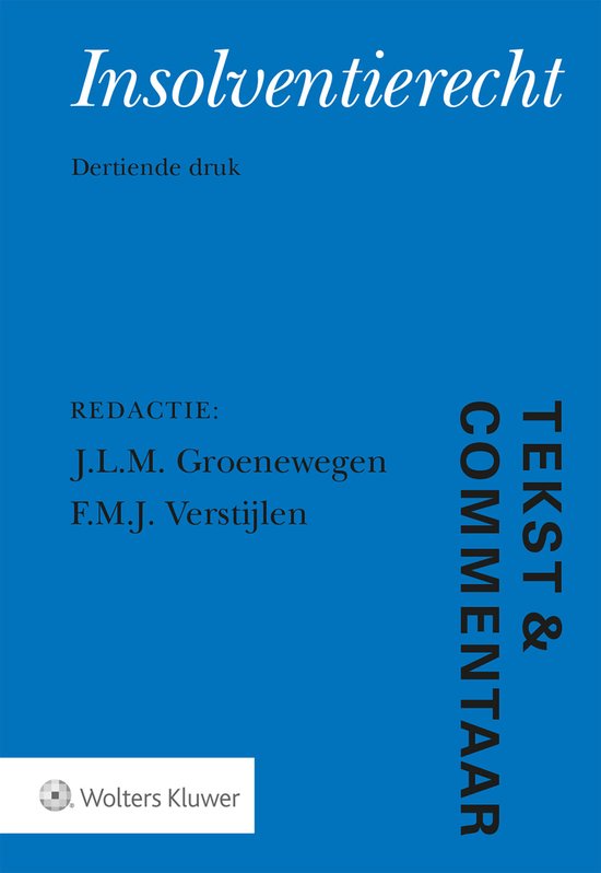 Tekst & Commentaar - Insolventierecht - cover