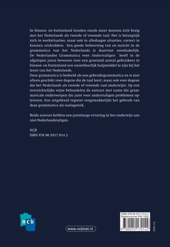Nederlandse grammatica voor anderstaligen