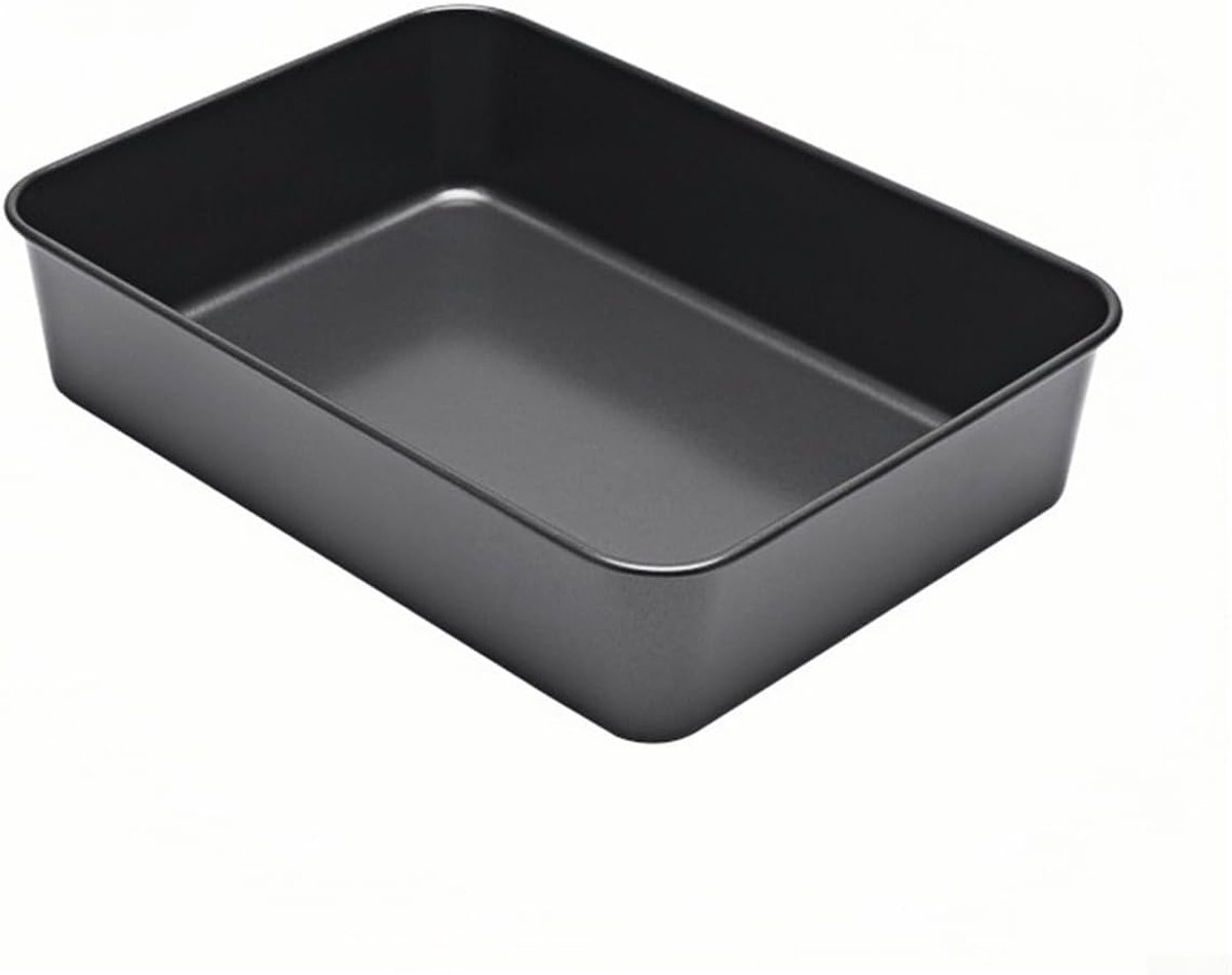 Ovenbakplaten, antiaanbak, diepe braadslede, voor oven, brood, cake, tiiramisu, brownie 26 x 19 x 6 cm