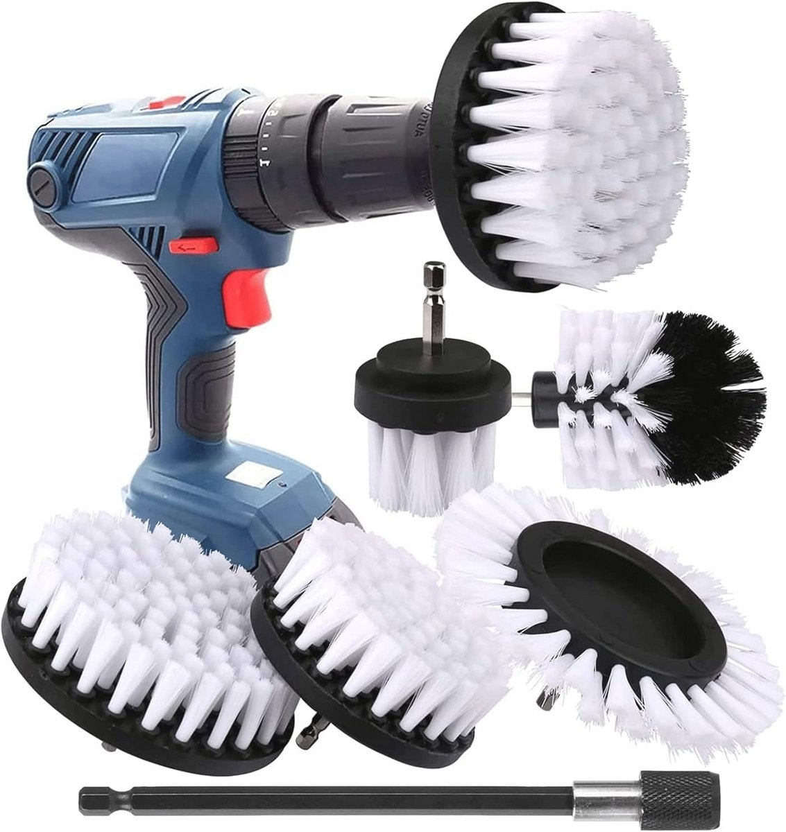 Reinigingsborstelset voor Boormachine - 6-delige Accessoireset voor Efficiënte Huishoudelijke Reiniging