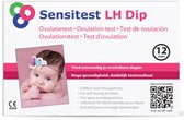 Sensitest Ovulatietest Dipstick • pakket 12 stuks • Binnen 1 dag in Huis • Vergroot je kans op zwangerschap • Vind je eenvoudig je vruchtbare dagen