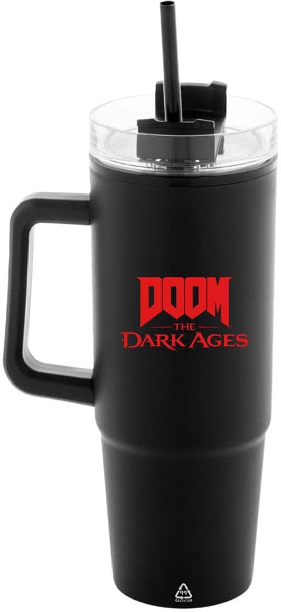 DEVplus Doom The Dark Ages Insulated Mok / Beker met Straw Shield 1180 ml Cups & Mok / Bekers
