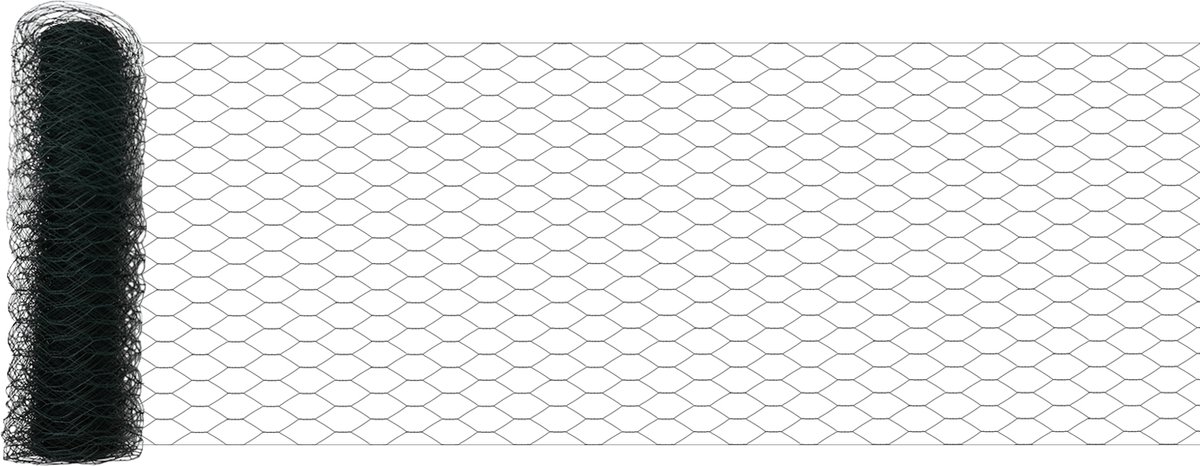 vidaXL - Hexagon - Hek - Groen - 0,8 - x - 10 - m - PVC