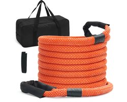 Kinetic Bergingskabel 1” x 30 ft, 38.000 lbs, Heavy Duty Off-road Bergingsband, 30% Elasticiteit, Geschikt voor Jeep, Vrachtwagen, SUV, Tractor en Meer