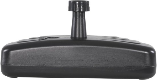 Pied de parasol de balcon en plastique remplissable - 20 litres - Anthracite - Ø 20-38 mm