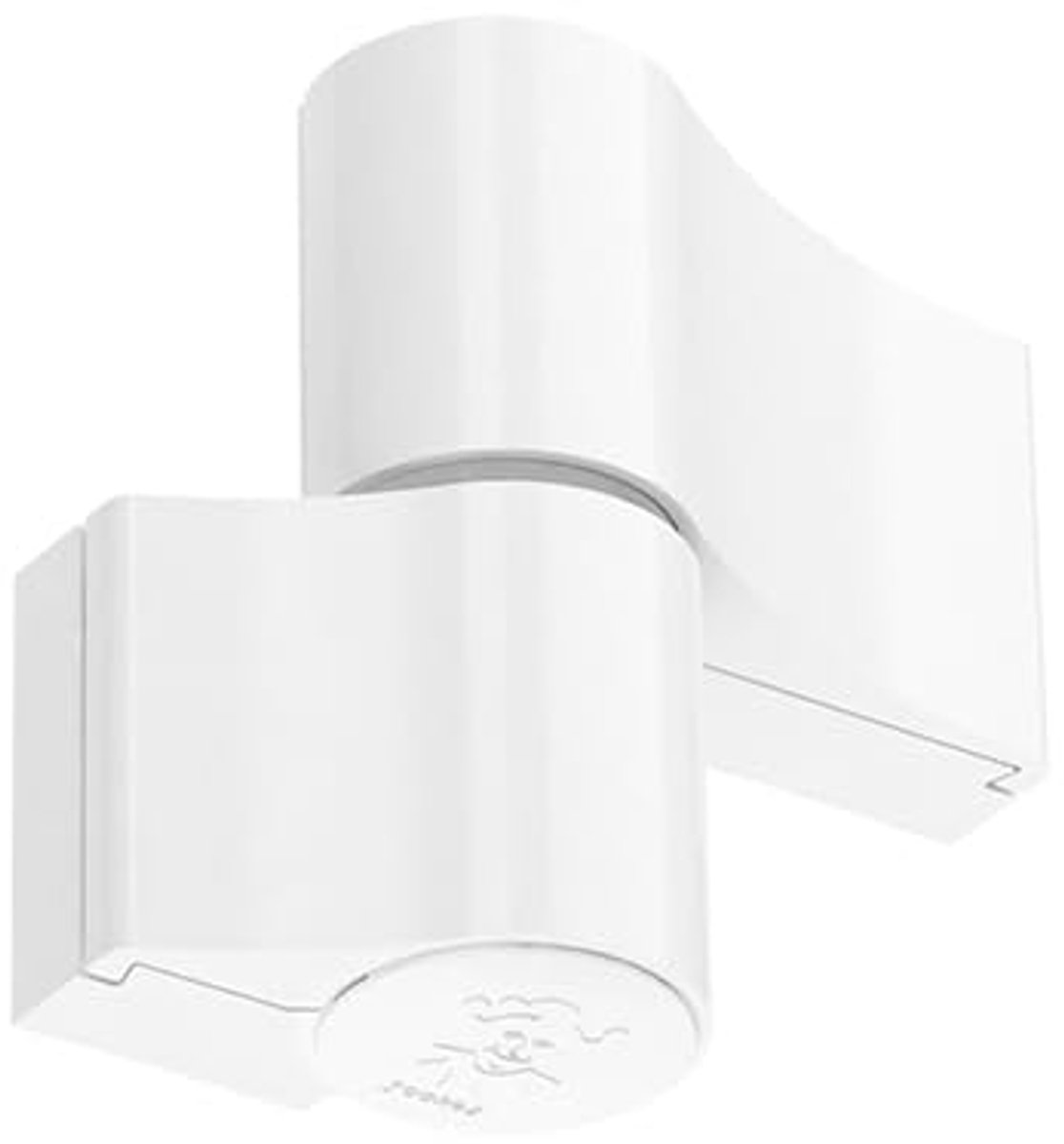 NAJDER Aluminium deurscharnier - Jocker type - Schroefscharnier - Dubbel scharnier - Scharnier - voor deuren - 1 stuk - Montageafstand 67mm - Wit RAL 9016