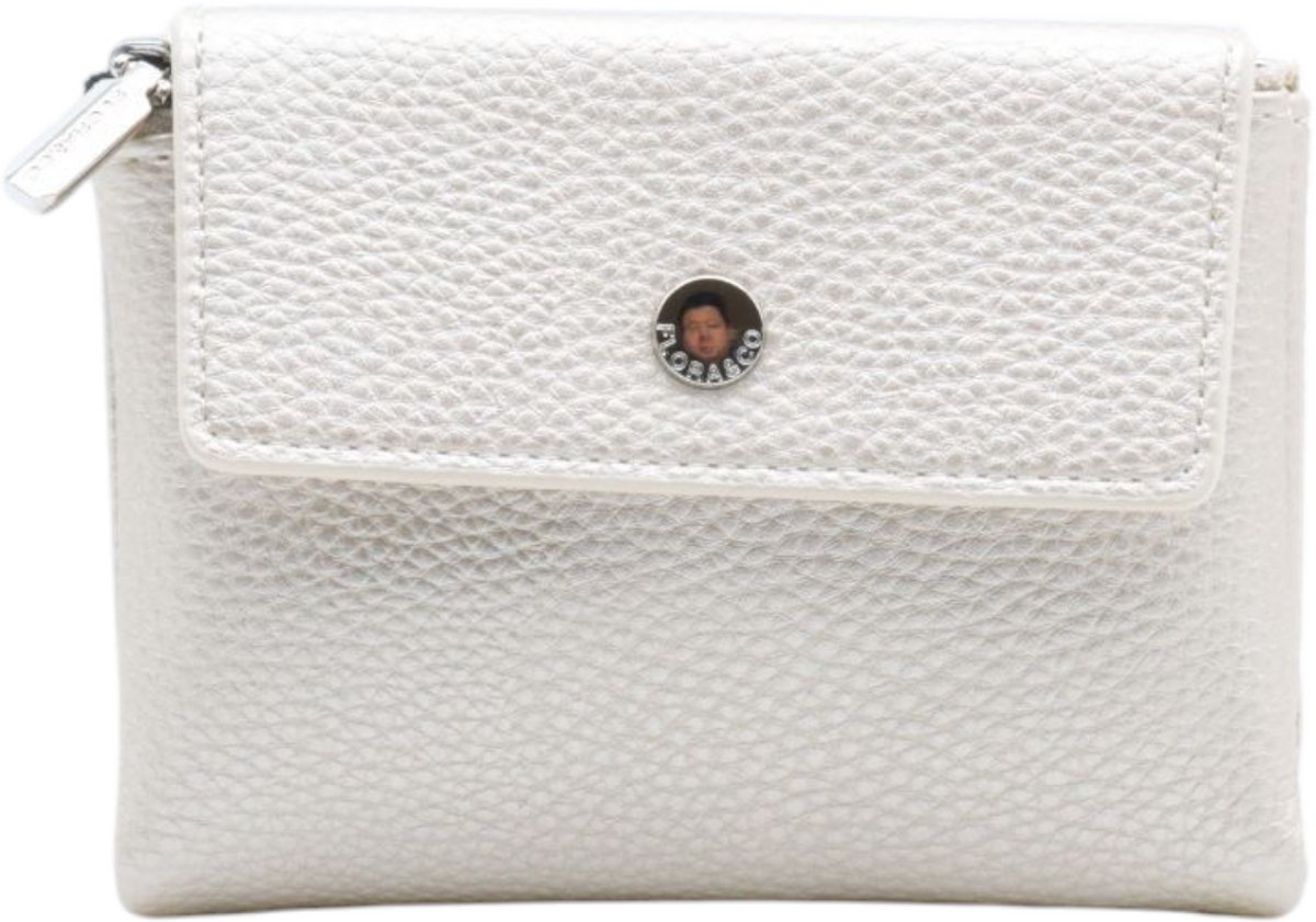 Flora&co - Paris - portemonnee - dames beugelportemonnee - broekzakformaat - parlemoer