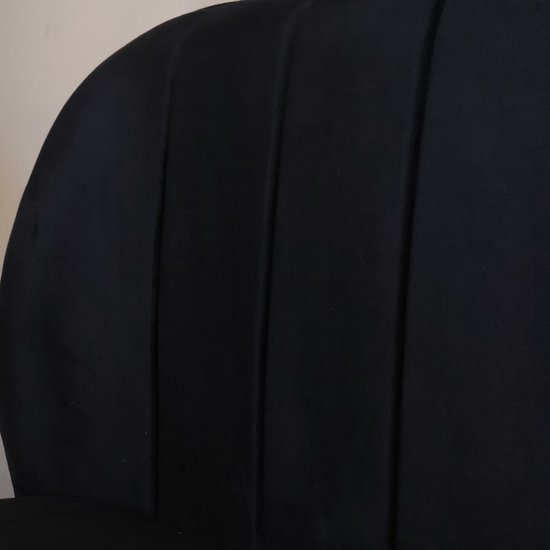 Banc de salle à manger 160cm Banc Sally en velours noir