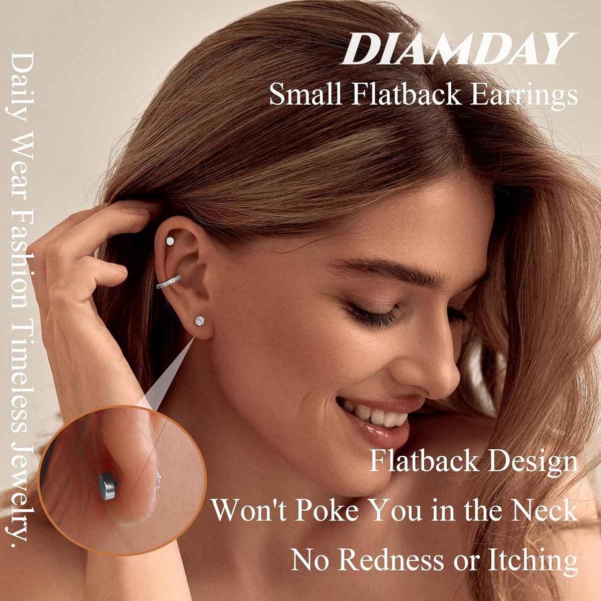 Waarom iedereen geobsedeerd is door 14K massief gouden flatback oorbel – J&CO Jewellery