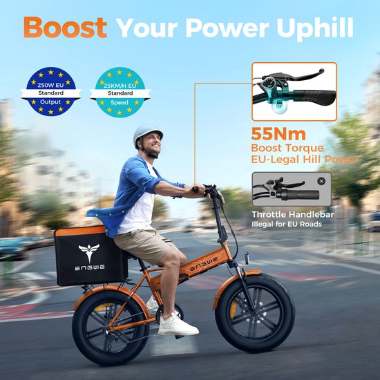 Opvouwbare elektrische fiets ENGWE EP-2 Boost 20 inch met 48V 13AH accu