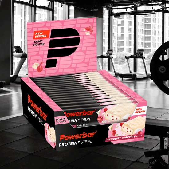 Powerbar Protein+ Fibre - Raspberry Yoghurt - 16x35g — afbeelding 3