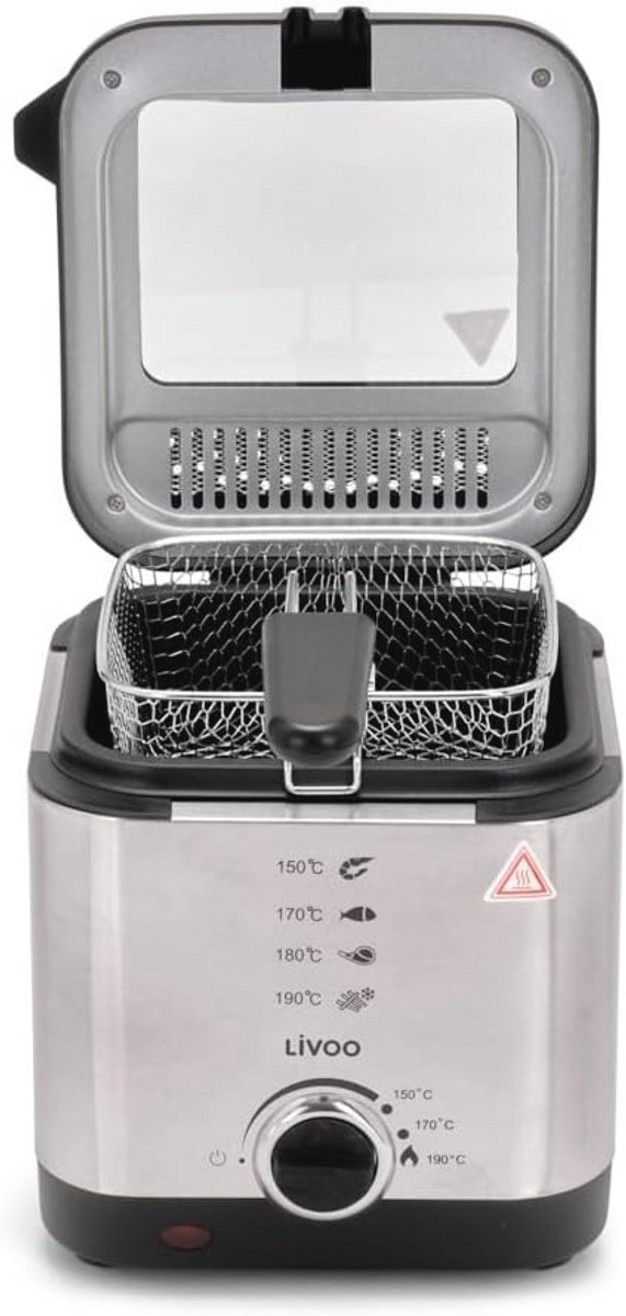 Friteuse 1,5 l - 900 W - Grijs