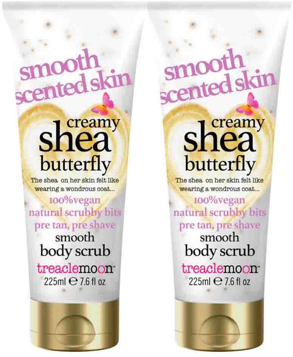Treaclemoon Creamy Shea Butterfly Body Scrub - 2 x 225 ml - Voordeelverpakking