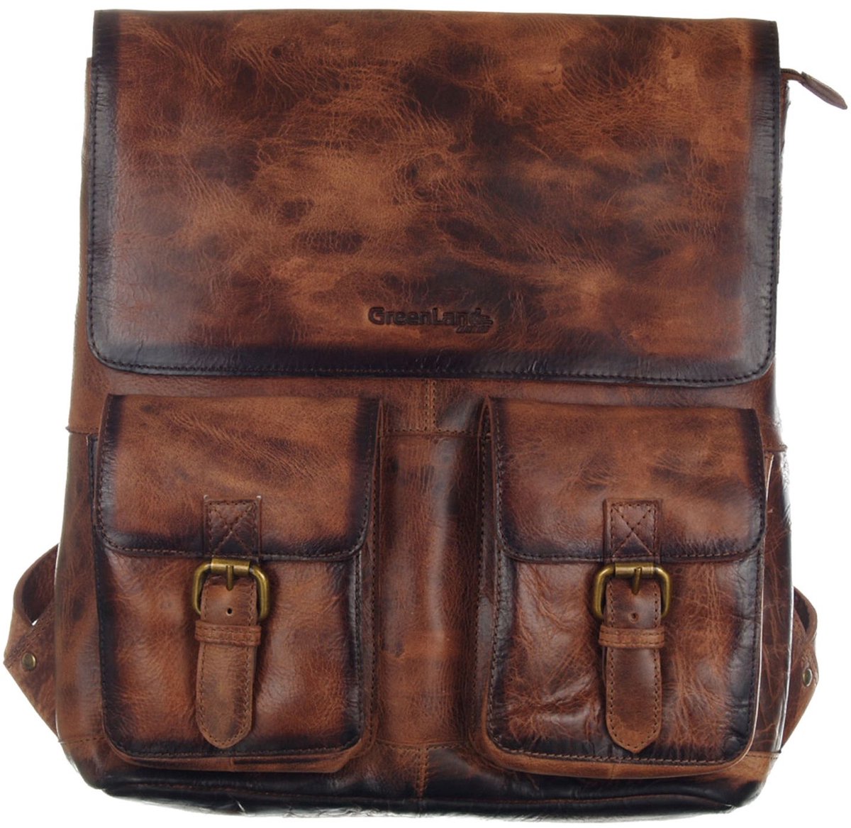 GreenLand Nature Leren Vrije tijd rugzak Rugzak MASCU & LINE Backpack Brown Bruine