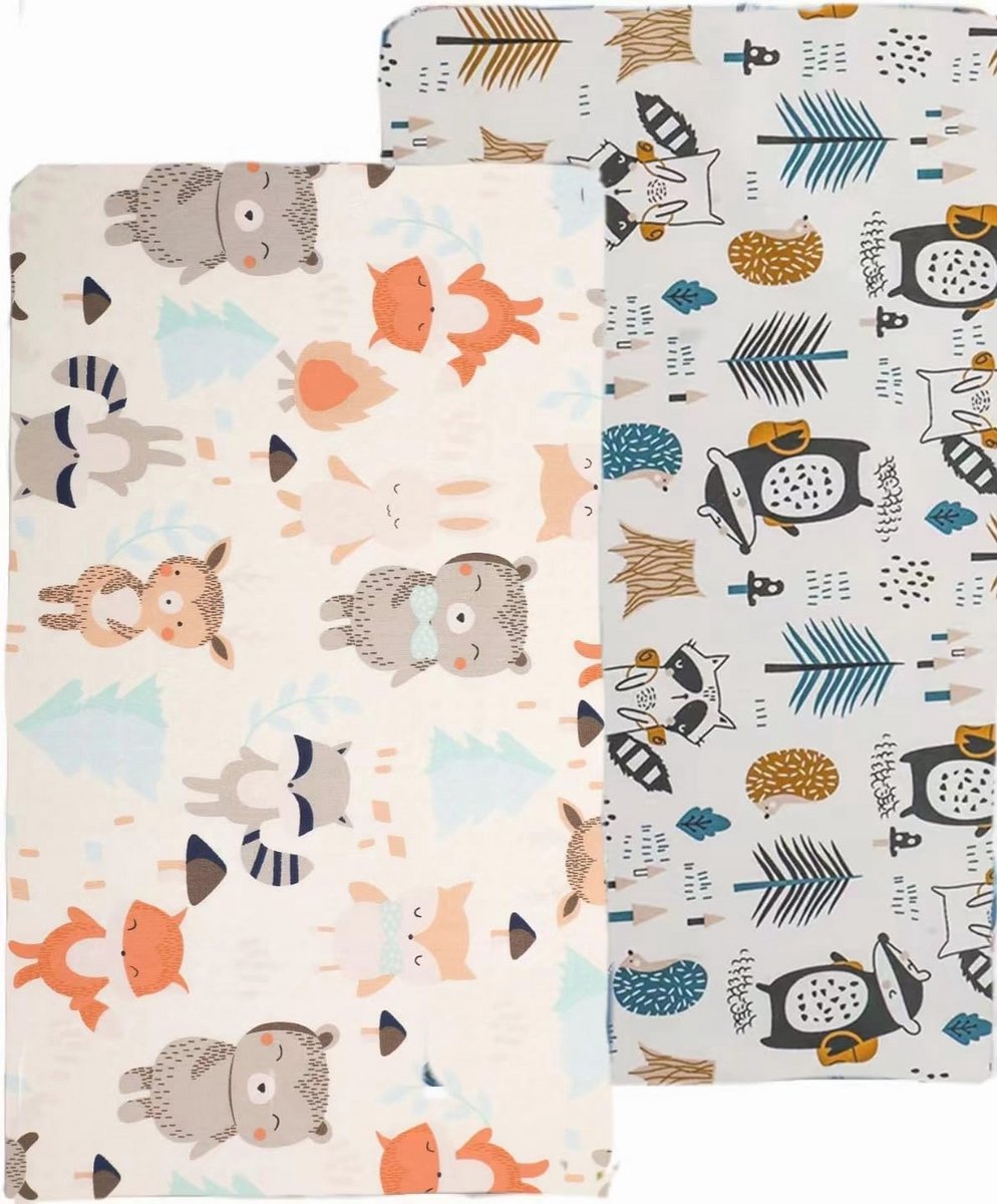 Biologisch hoeslaken voor kinderbedden - Ademend Jersey Katoen, 70 x 140 cm - Perfect voor Kindermatrassen