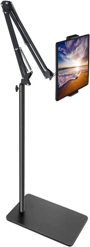 Foto: Tablet standaard houder statief verstelbaar smartphone statief telefoonhouder tablet arm stevig statief 360 graden draaibaar compatibel met 4 7 12 9 inch