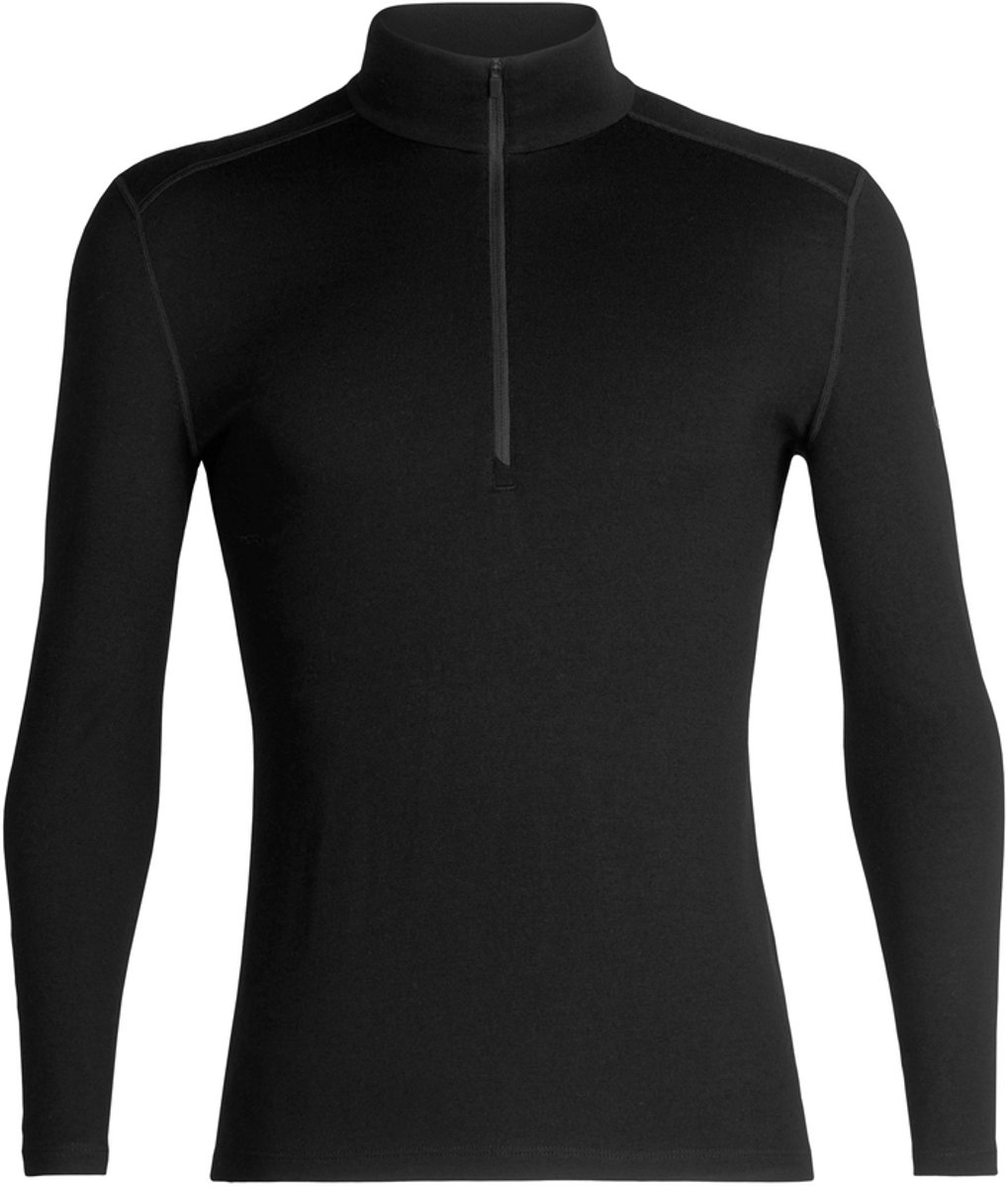 Icebreaker Men's Tech Top Long Sleeve Half Zip Black - S