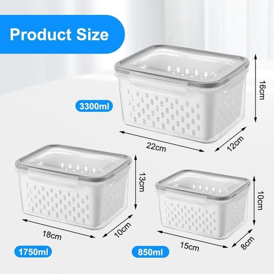 SmartStore Vershouddozen met deksel en koelkastorganizer, 0,5 l, 5-delige set, geschikt voor koelkast en vriezer, BPA-vrije maaltijdvoorbereidingsdozen, diepvriesboxset SmartStore Vershouddozen met deksel en koelkastorganizer, 0,5 l, 5-delige set, geschikt voor koelkast en vriezer, BPA-vrije maaltijdvoorbereidingsdozen, diepvriesboxset