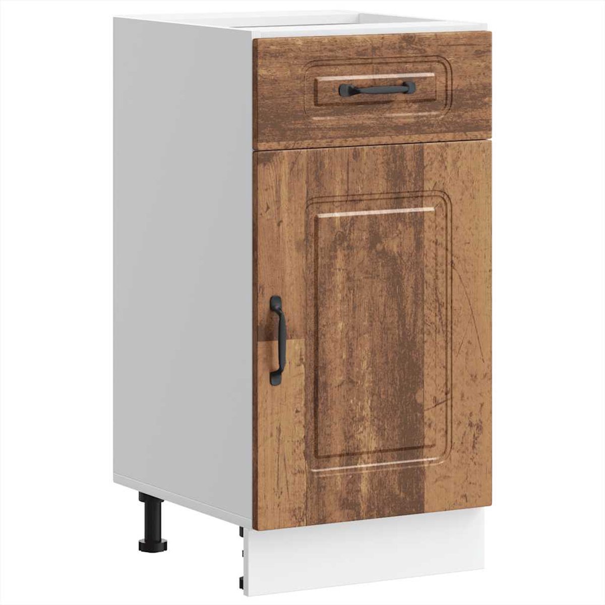 vidaXL Onderkast - Kalmar - bewerkt - hout - oud - houtkleurig oud hout