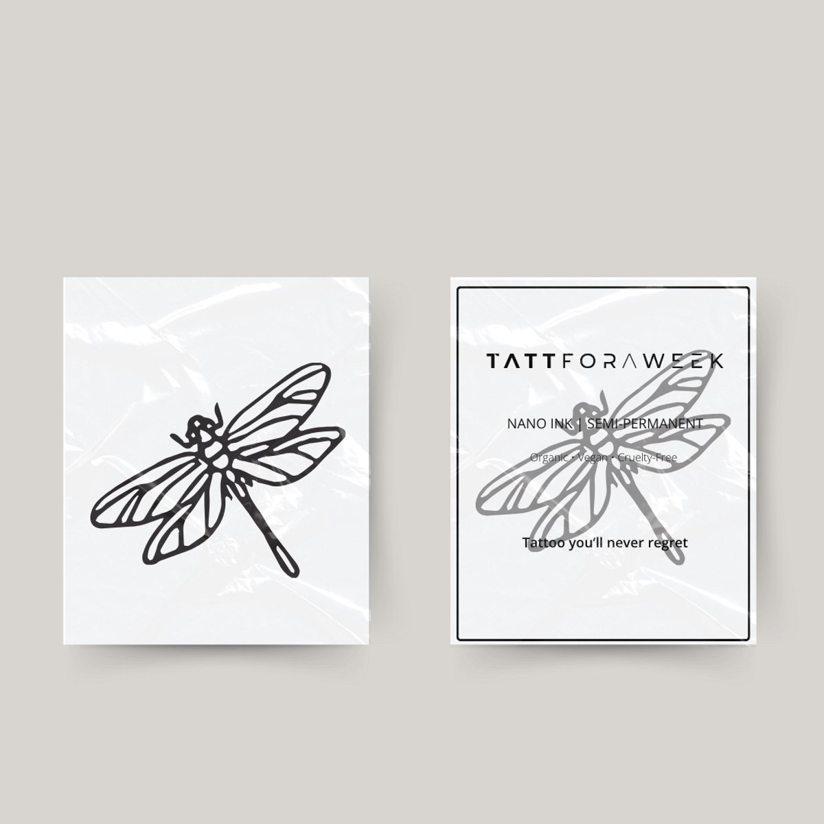 Tijdelijke tattoo libelle | Neptattoo volwassenen | Tijdelijke tattoo voor volwassenen | Temporary tattoo | Plaktattoos voor volwassenen | Neptattoos | Probeer zorgeloos een tattoo | tattforaweek