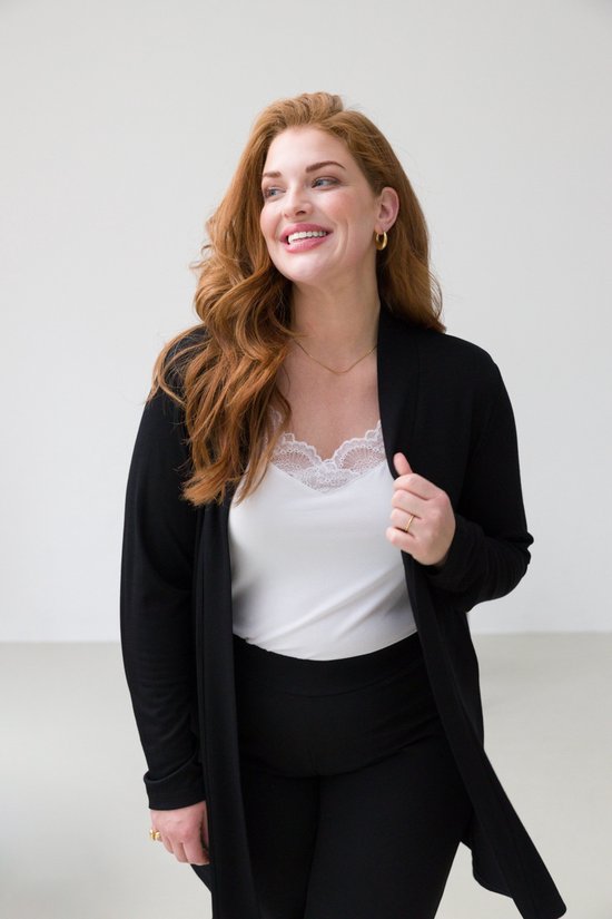 BASE LEVEL CURVY Ayla Vest - Black - maat 0(46)