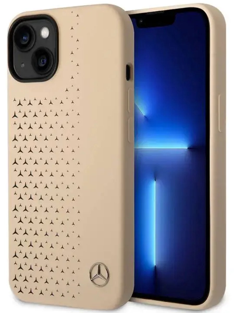 Mercedes-Benz iPhone 15 Plus & iPhone 14 Plus Backcover hoesje - Beige