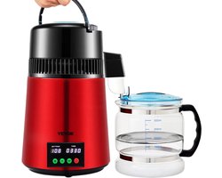 Water Distilleerder - waterdestilleerder - Destilleren - Distiller - Zuiver Water Maken - Automatisch Distilleerketel - Snelle Distilleerapparaat - Water Destilleerapparaat - Rood