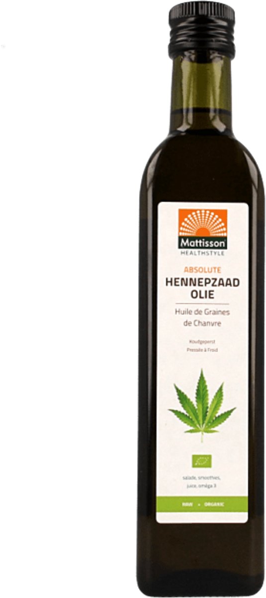 Mattisson Biologische Hennepzaadolie - NL-BIO-01 - 500 ml