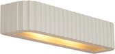 QAZQA plaster - Scandinavisch Wandlamp voor binnen - 2 lichts - L 36 cm - Beige - Woonkamer | Slaapkamer | Keuken