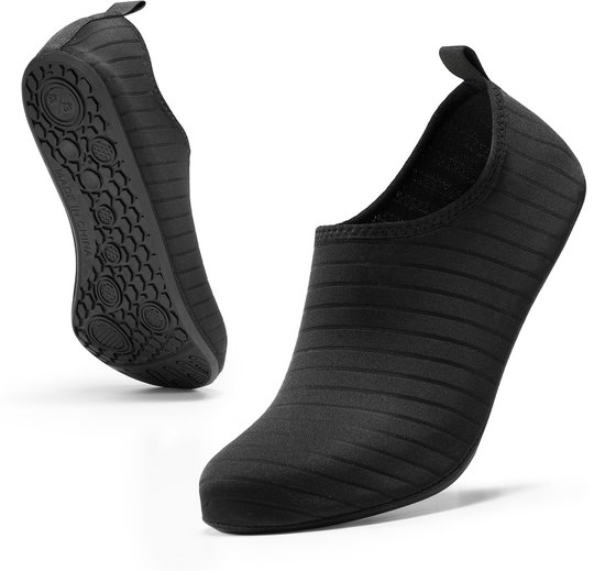 YONO Waterschoenen voor Volwassenen - Anti-Slip Zwemschoenen Dames en Heren - Zwart - Maat 42-43
