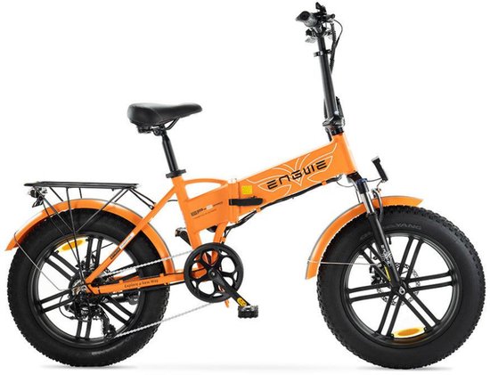 ENGWE EP-2 Pro Elektrische Vouwfiets - Fatbike - 20 Inch - 250W Motor - 7 Versnellingen - 120 km Actieradius - Mechanische Schijfremmen - Oranje