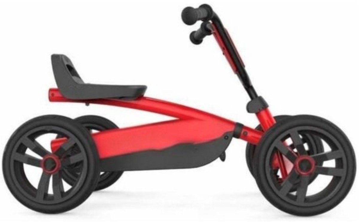 Thuys – Skelter voor Jongens – Ligfiets – Verstelbaar Zadel – 5 Jaar – Extra Safe Design – Zwart/Rood