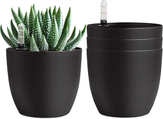 ELHO Self-watering insert living black 17 cm H 16 cm kopen