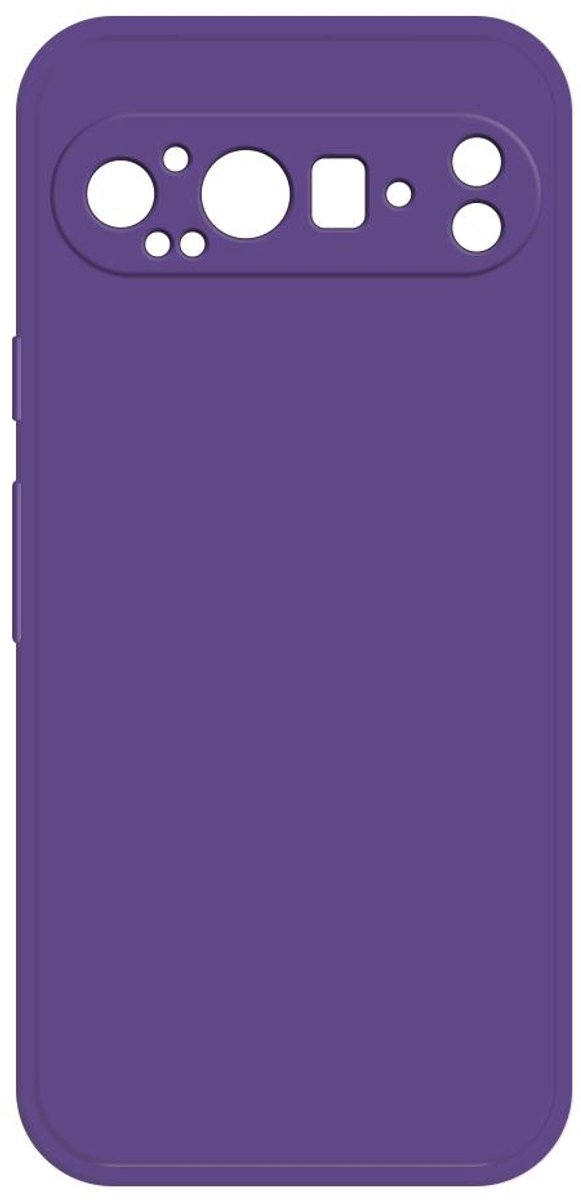 Hoesje voor Google Pixel 9 Pro XL - Phonesta Color Silicone Back Cover - Donkerpaars