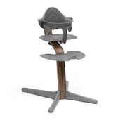 Bol.com Stokke Nomi stoel (walnoot/grijs) met babyset (grijs) - Inspireert actief zitten en biedt ondersteuning terwijl de baby ... aanbieding