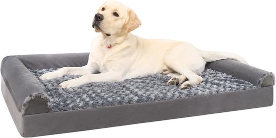 Furhaven Orthopedisch Hondenbed Voor Grote Honden Met Afneembare Kussens En Wasbare Hoes Tot 40 Kg Gewatteerde Bank Koffiekleur Jumbo Xl 2769859111