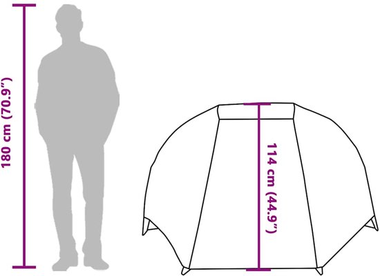 vidaXL - Vistent - 3-persoons - camouflage - waterdicht van Vidaxl — afbeelding 4