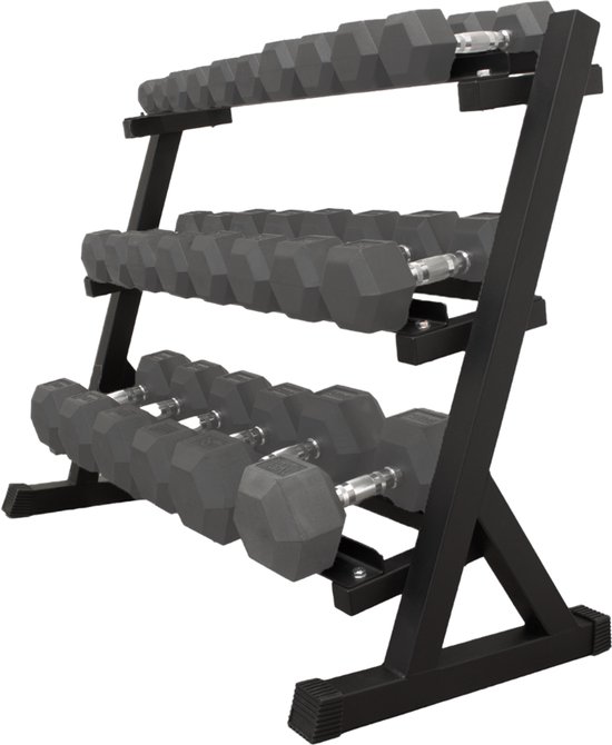 Focus Z Rack Focus Fitness – Dumbbell Rack – 3 Lagen – Opbergsysteem – Exclusief ...