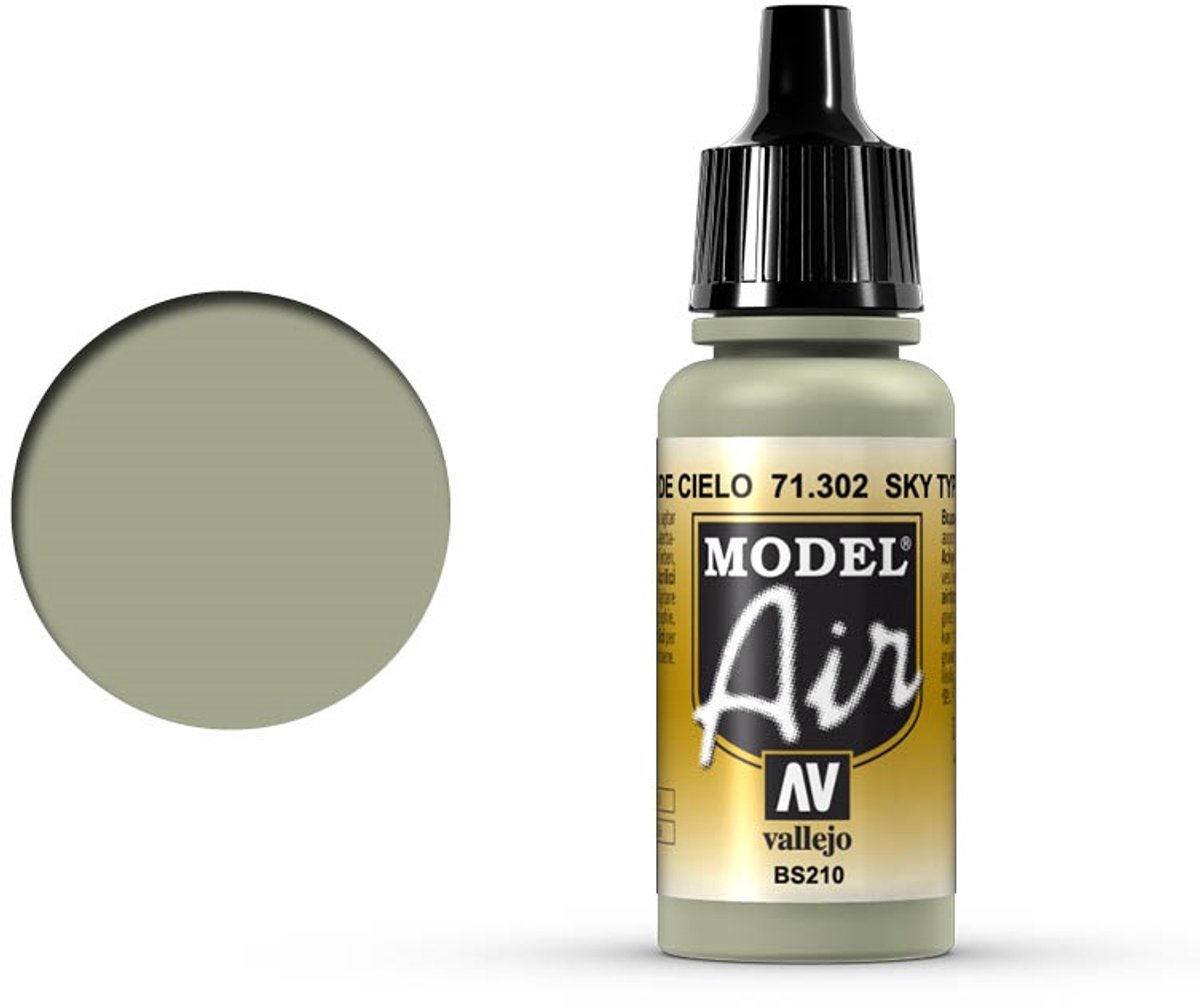 Vallejo Hobbyverf Acrylverf - 71302 Model Air Sky Type S -Acryl Verf flesje - 17 ml