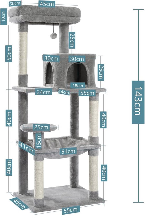 Globlazer Kattenboom Luipaard XXL, Luxe Kattenboom Grote Hoog 213 cm
