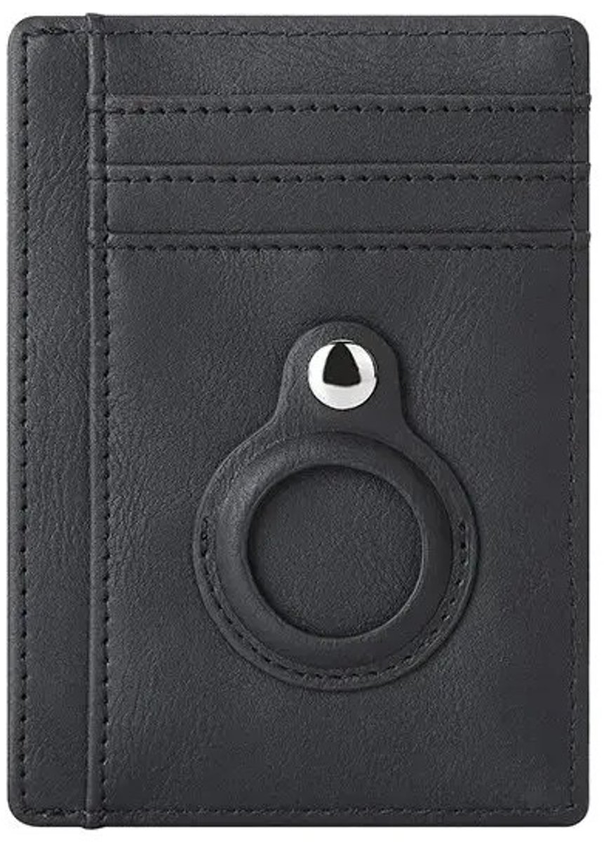 WiseGoods Premium Portemonnee Cardholder Geschikt Voor Apple Airtag - Wallet - Airtags Pasjeshouders - Pasjeshouder - Zwart