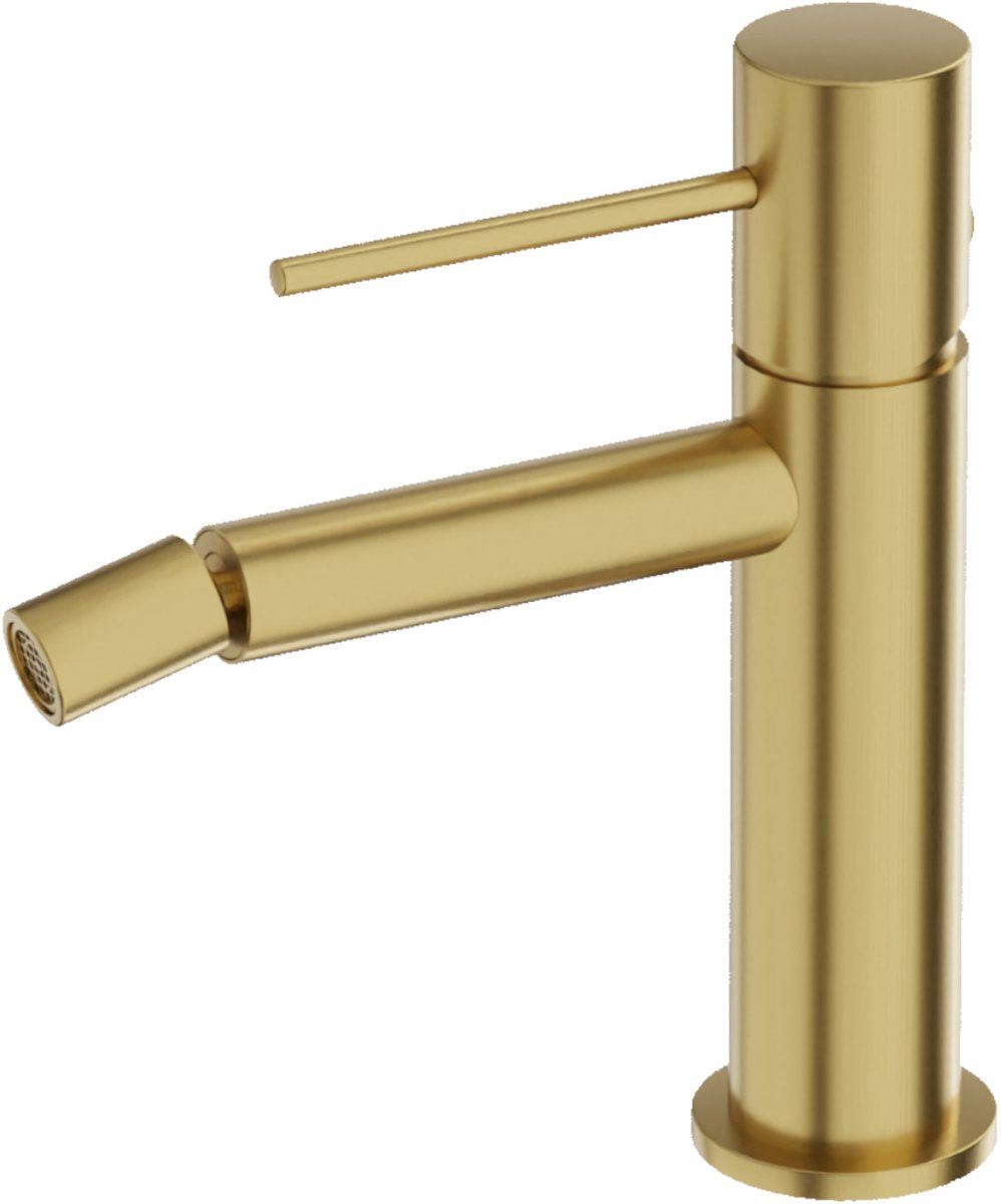 LAVITA ORION - Elegante gouden bidetmengkraan - Eéngreeps 1-gats bidetkraan met verstelbare perlator voor badkamers